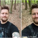 Selfie-Vergleich Xiaomi Pro 12 gegen iPhone 13 Pro Max