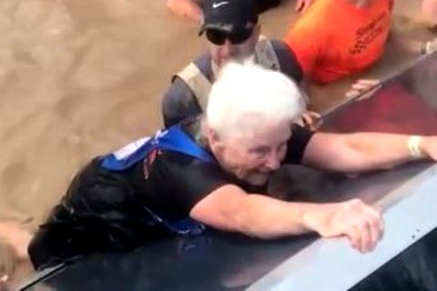 83-Jährige Mildred Wilson beim "Tough Mudder"-Rennen