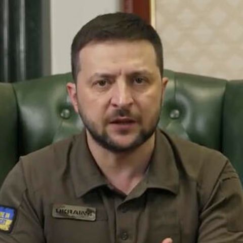 Ukraines Präsident Wolodymyr Selenskyj in seiner täglichen Videobotschaft