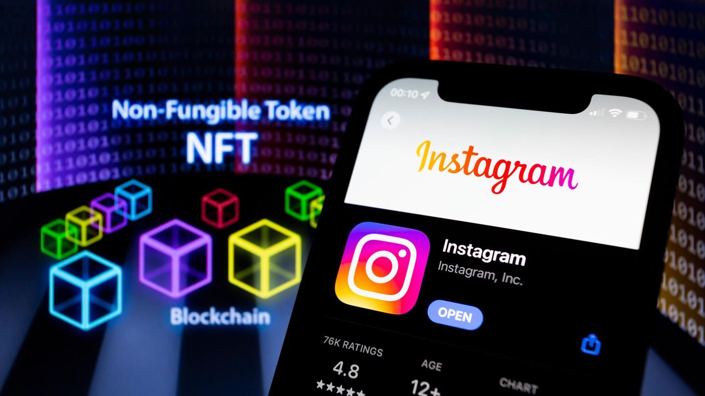 Instagram-App auf einem Handybildschirm