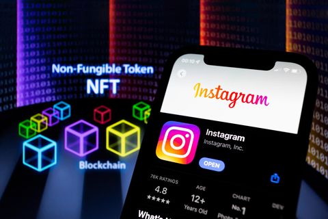 Instagram-App auf einem Handybildschirm