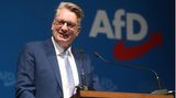Markus Wagner (AfD) nimmt an der Fortsetzung der Landeswahlversammlung der AfD Nordrhein-Westfalen zur Landtagswahl teil