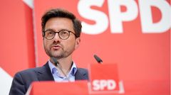 Thomas Kutschaty (SPD) gibt eine Pressekonferenz nach den Gremiensitzungen seiner Partei