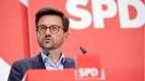 Thomas Kutschaty (SPD) gibt eine Pressekonferenz nach den Gremiensitzungen seiner Partei