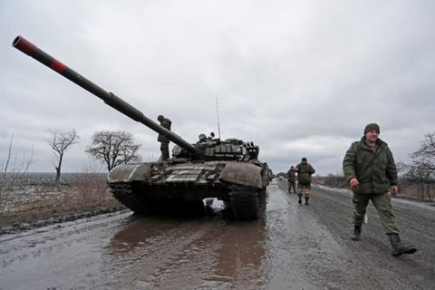 Russische Truppen vor Kiew