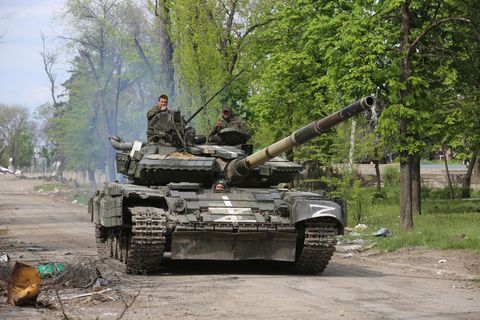 Panzer der selbsternannten Republik Donetzk