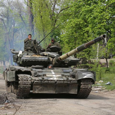 Panzer der selbsternannten Republik Donetzk