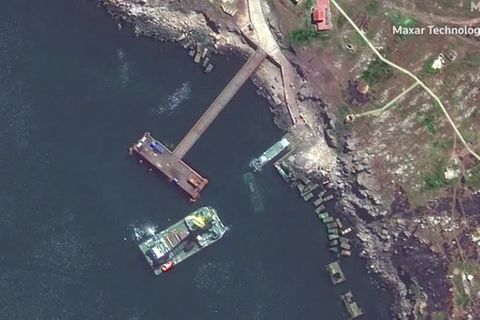 Video: Umkämpfte Schlangeninsel im Schwarzen Meer zeigt deutliche Spuren