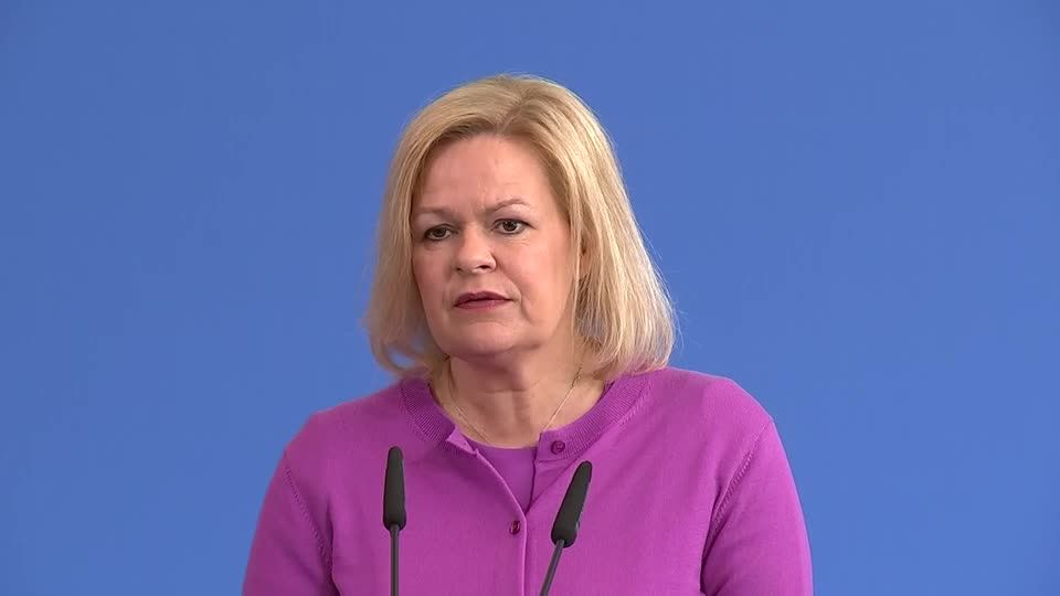 Video: Faeser will Verfassungsfeinde in Sicherheitsbehörden erkennen und bekämpfen