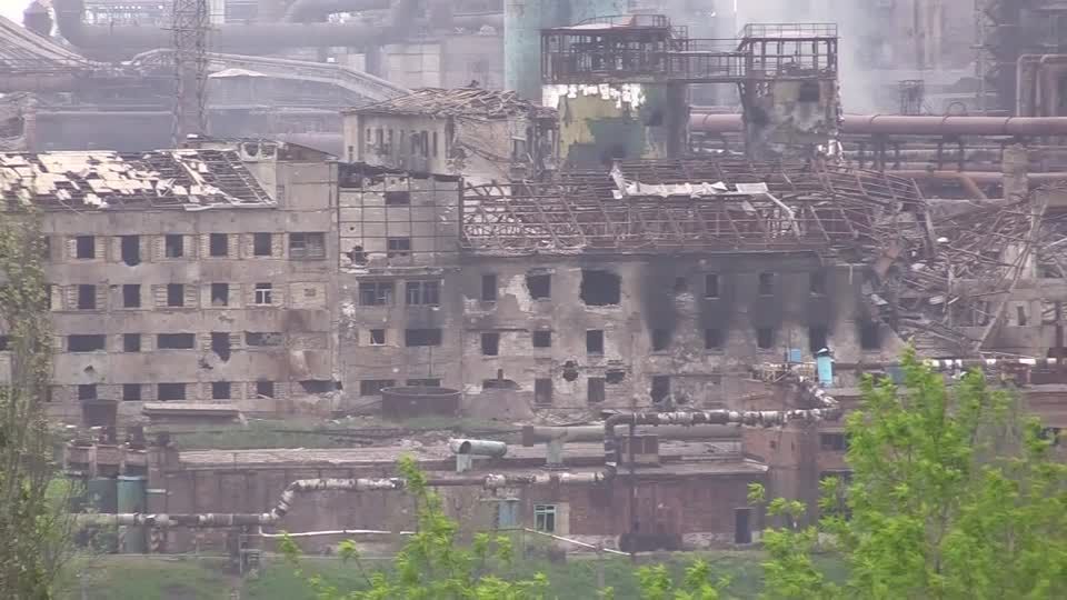 Video: Stahlwerk in Mariupol: Lage weiter schwierig