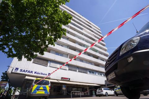 Hochhaus in der Innenstadt von Hanau