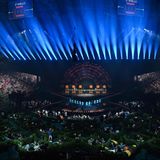 Die PalaOlimpico Arena vor den Auftritten