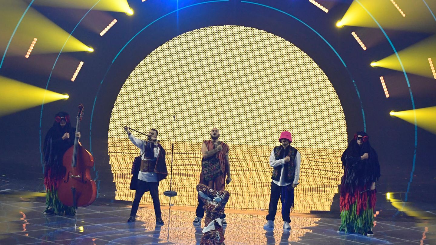 Das Kalush Orchestra beim ESC 2022 in Turin