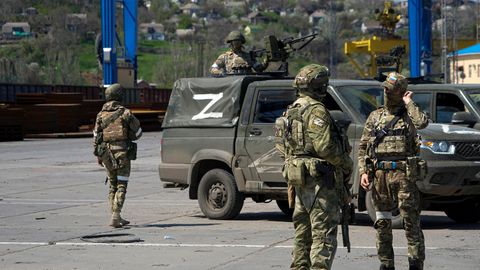 Russische Soldaten in Mariupol
