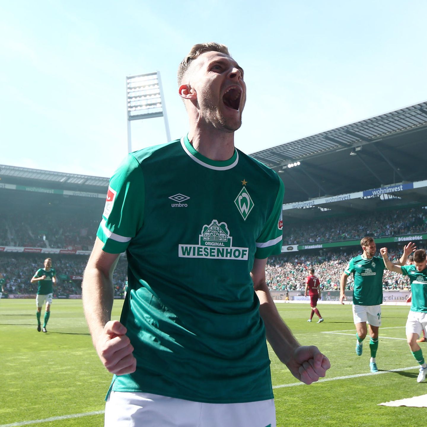 Werder Bremen in Fußball-Bundesliga aufgestiegen