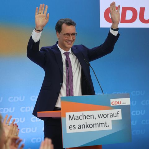 Der bisherige NRW-Ministerpräsident und CDU-Spitzenkandidat für die Landtagswahl in Nordrhein-Westfalen, Hendrik Wüst