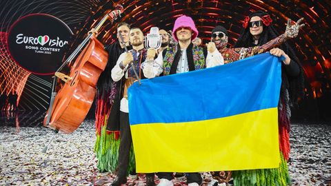 Ukrainische Band Kalush Orchestra beim ESC