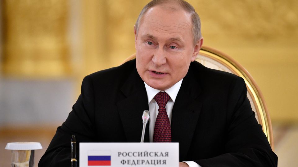 Russlands Präsident Wladimir Putin beim OVKS-Treffen im Kreml