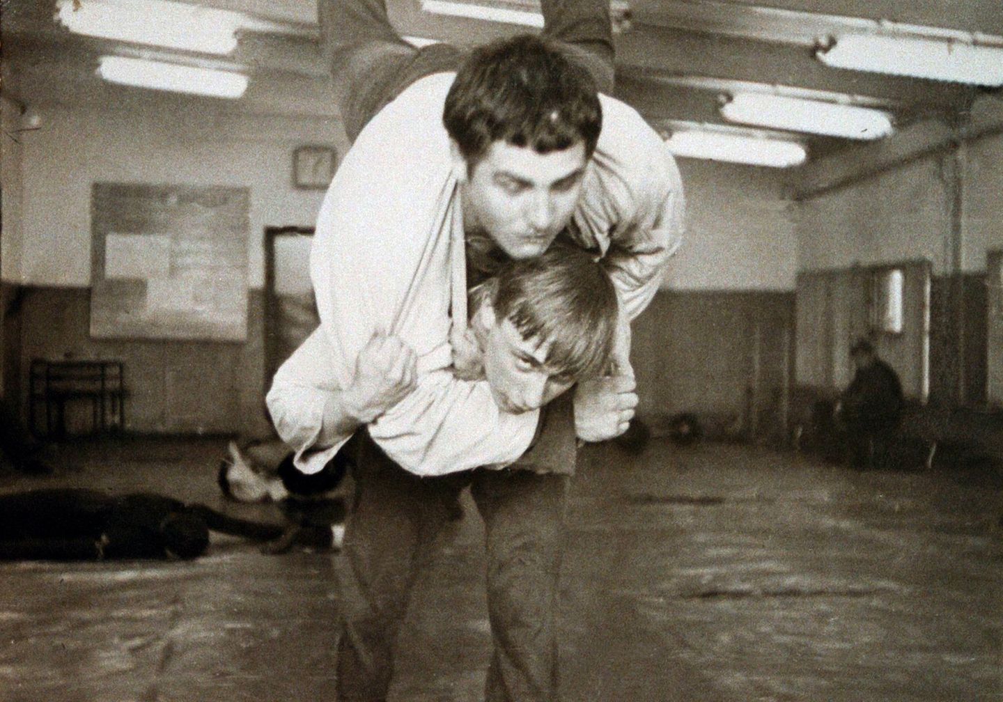 Die Lehren aus frühen Jahren Wladimir Putin als Schüler beim Judo-Training