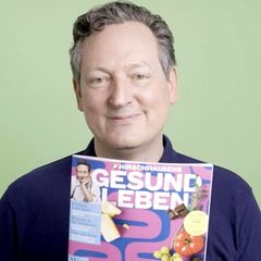 Eckart von Hirschhausen stellt sein neues Heft "Gesund Leben" vor
