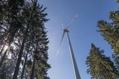 Windrad im hessischen Großalmerode