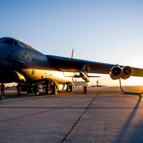 Oldie der Lüfte: eine B-52H Stratofortress.