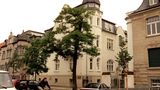 Blick auf das sanierte Haus Springerstraße 7 in Leipzig, das einst die sowjetische Handelsmission beherbergte