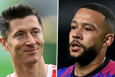 Robert Lewandowski (l.) und Memphis Depay