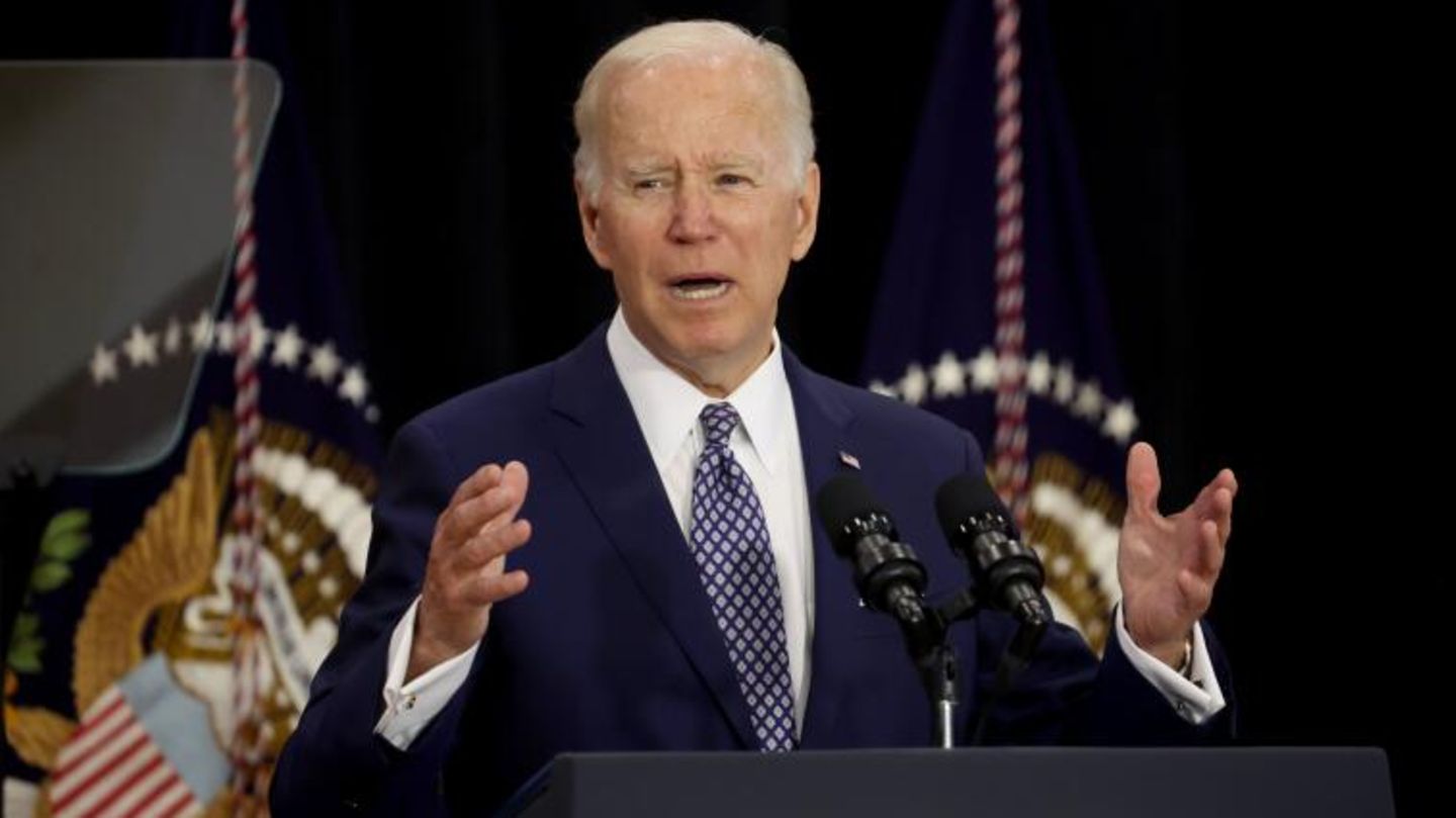 US-Präsident Joe Biden bei seinem Besuch in Buffalo