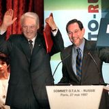 Russlands Staatspräsident Boris Jelzin und Nato-Generalsekretär Javier Solana