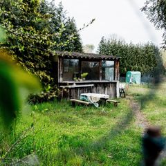 Frenkes Laube in seiner Gartenanlage