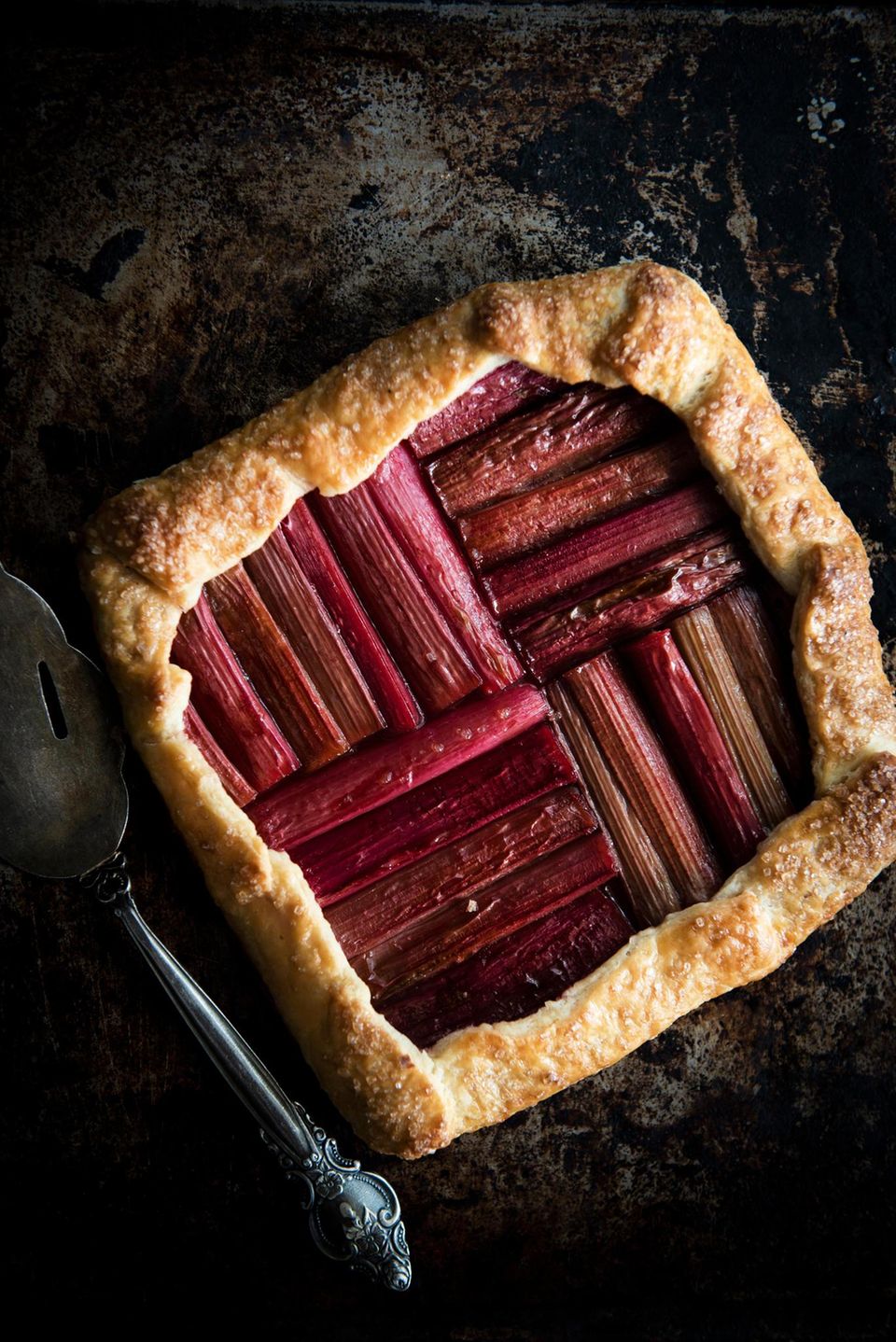 Rhabarber-Galette Rhabarber-Galette für den süßen Hunger am Nachmittag
