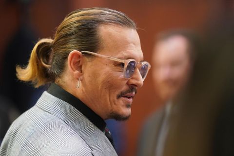 Johnny Depp im Gerichtsgebäude in Fairfax im US-Bundesstaat Virginia