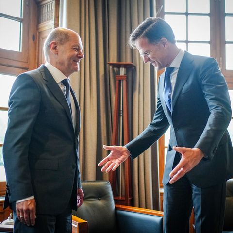 Olaf Scholz und Mark Rutte in den Niederlanden