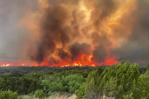 Taylor County: Waldbrand in Texas: Mehr als 50 Häuser durch Flammen-Inferno zerstört