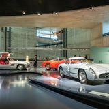 Die Uhlenhaut-Coupés waren ein Meisterwerk ihrer Zeit. Hier sind sie zusammen mit dem 300SL zu sehen.