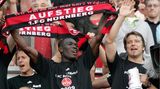 Spieler des 1.FC Nürnberg feiern den Bundesligaaufstieg nach der Relegation 2009