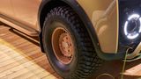 Äußerst rustikal: Solche Reifen wird man an einem Maybach wohl nie sehen.