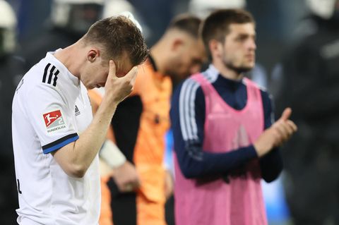 Frust und Enttäuschung bei HSV-Spielern nach verlorener Relegation