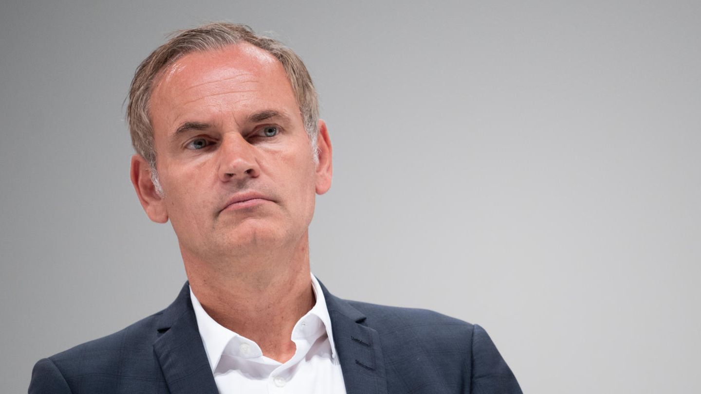 Oliver Blume, Vorstandsvorsitzender der Porsche AG, während einer Pressekonferenz 2020