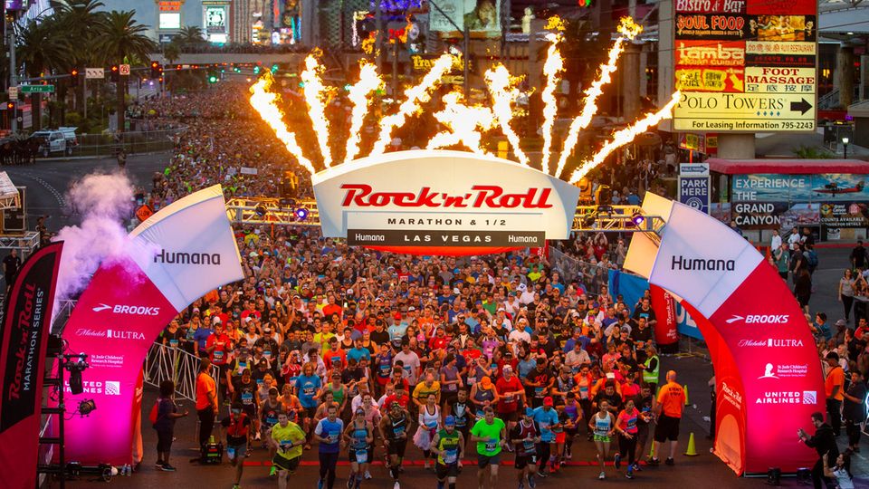 Spektakuläre Laufstrecken: Start des Las Vegas Marathon
