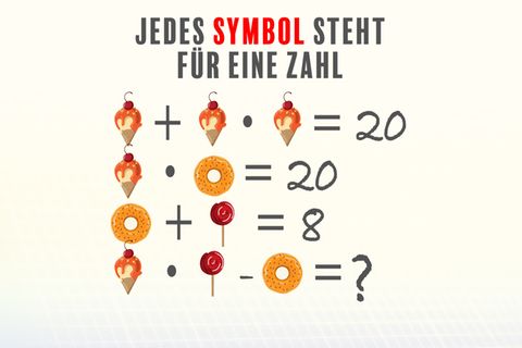 Rätsel: Diese Rechnung besteht aus nur Symbolen – wissen Sie die Lösung?
