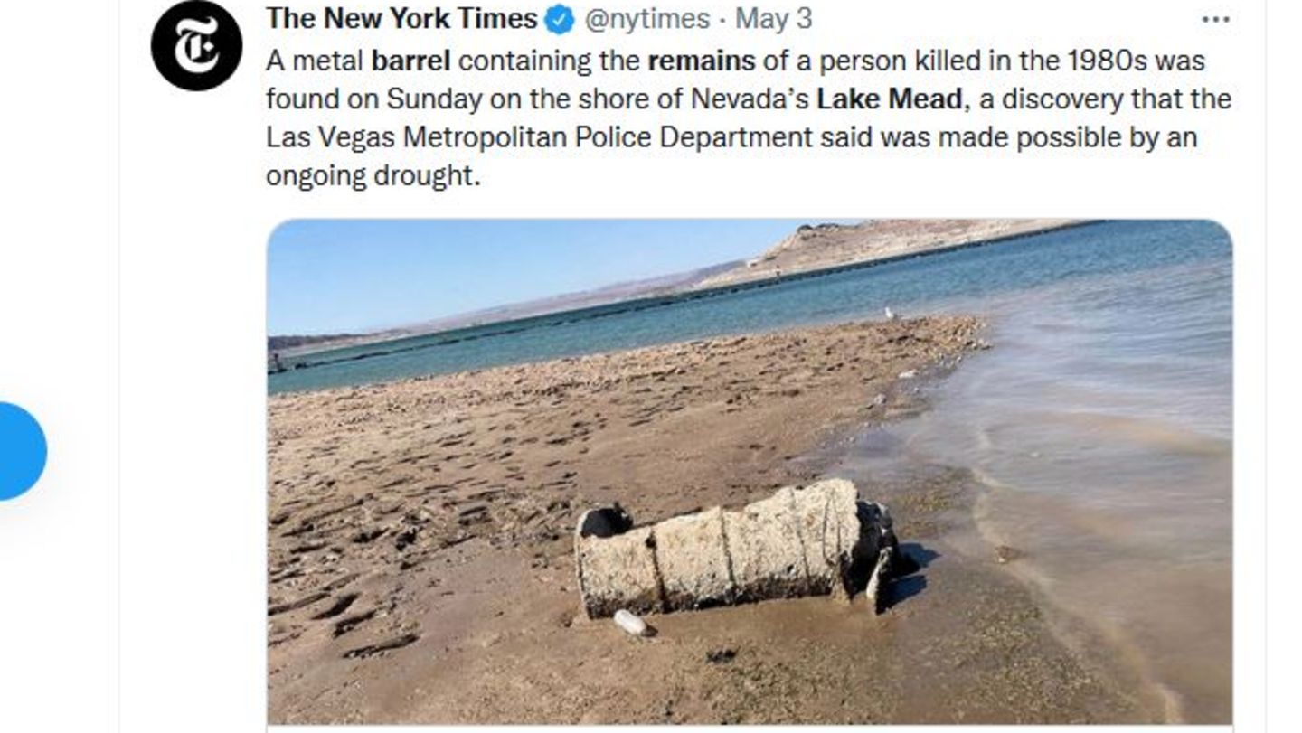 Lake Mead Leiche Fass