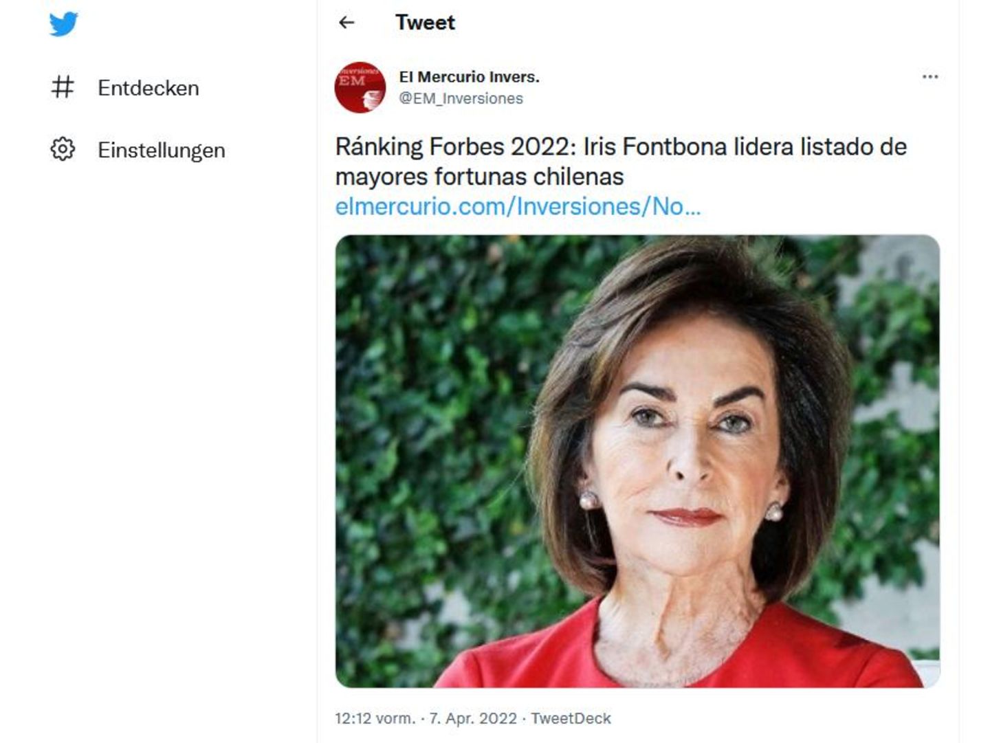Platz 9: Iris Fontbona Iris Fontbona