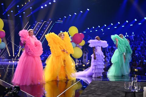 Im GNTM-Finale tragen die Kandidatinnen Martina, Luca, Noëlla und Lou-Anne
