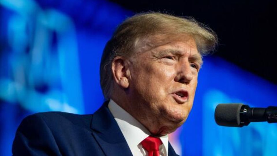 Donald Trump, ehemaliger Präsident der USA, spricht während des Leadership Forums