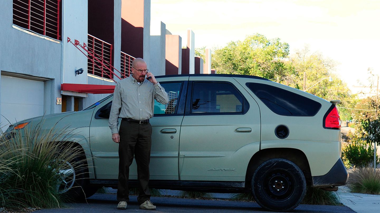 Der Pontiac Aztek kann nur mit seinem berühmtesten Besitzer angeben: Walter White.