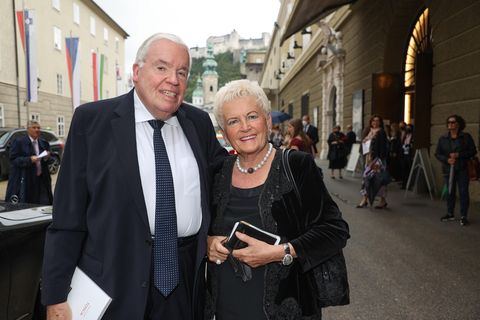 Klaus Michael Kühne mit Ehefrau Christine