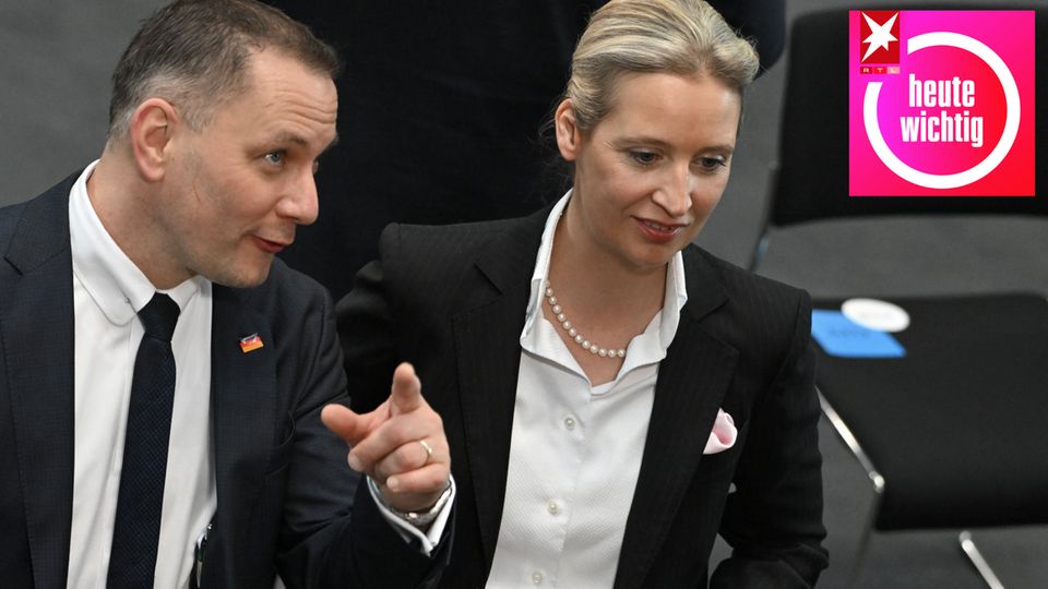 Die AfD-Vorsitzenden Tino Chrupalla und Alice Weidel