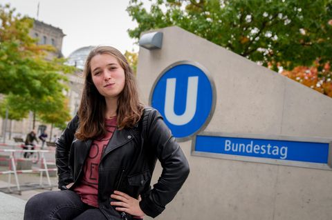 Emilia Fester, die jüngste Abgeordnete des Bundestages